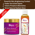Skin Brightening Combo – White Turmeric Face Pack (50g) + Carrot Seed Oil (100ml) | Clears Pimples, Tan & Dark Spots Naturally